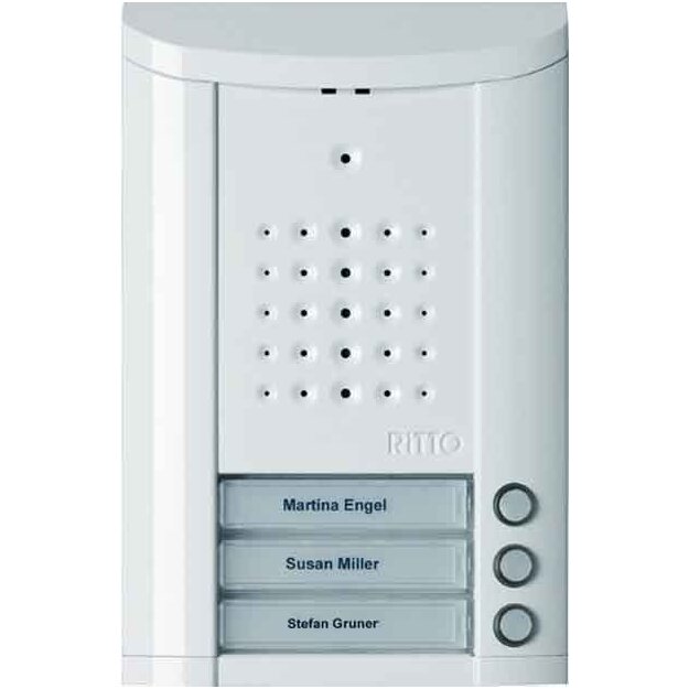 B-WARE Ritto 1840370 Entravox Türstation Audio 3 WE Audio weiß lackiert