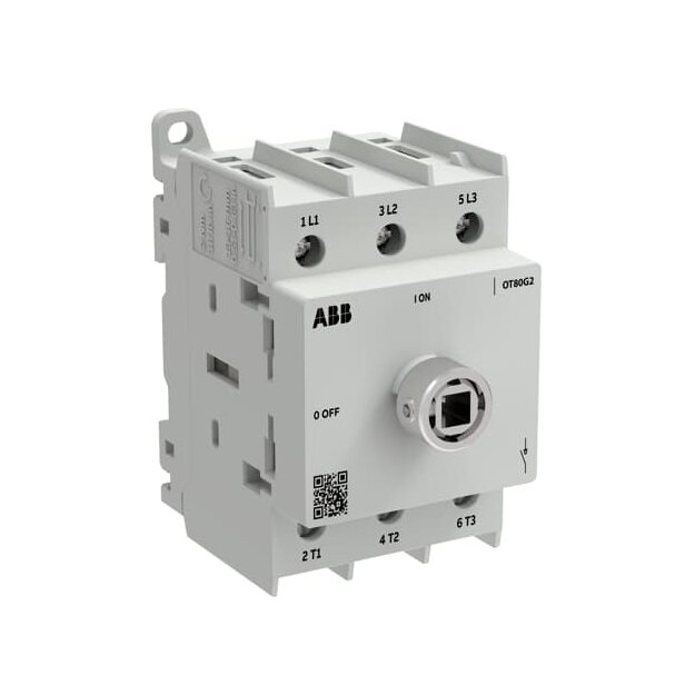 ABB OT80G2-3BSU/40 Lasttrennschalter OT Plus 80 A Baugröße G2 3-polig exkl.Griff DIN-Montage 1SCA163865R1001