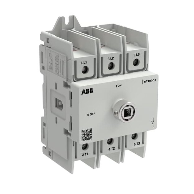 ABB OT125G3-3BSU/32 Lasttrennschalter OT Plus 125 A Baugröße G3 3-polig exkl.Griff DIN-Montage 1SCA163861R1001