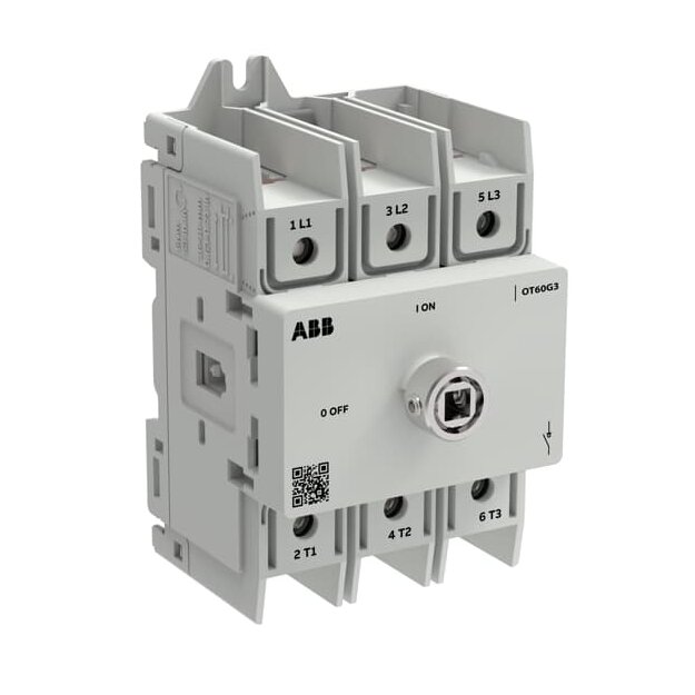 ABB OT60G3-3BSU/32 Lasttrennschalter OT Plus 60 A Baugröße G3 3-polig exkl. Griff Montageplatte 1SCA163863R1001