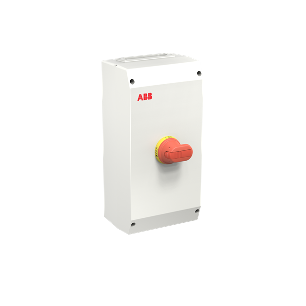 ABB OTP80GBA6B Wartungsschalter 6-polig 415V AC23 80A 45kW mit rot-gelbem Griff 1SCA164259R1001