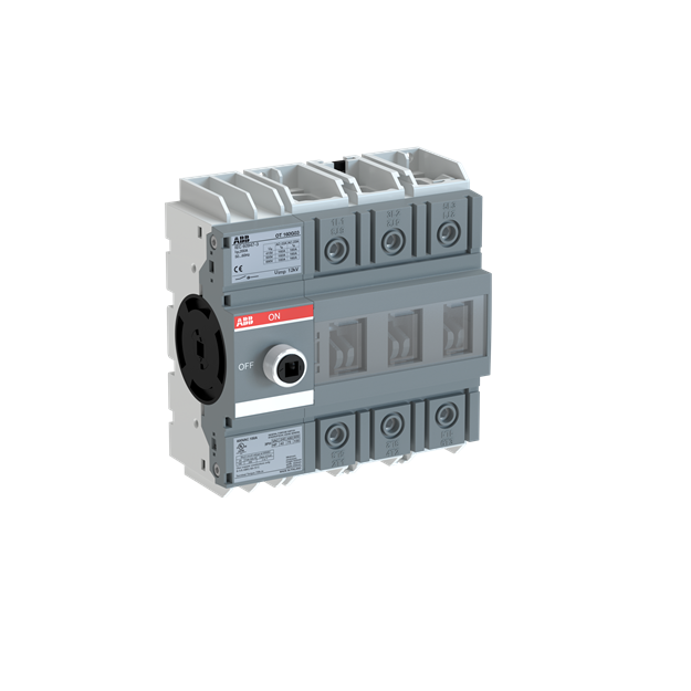 ABB OTHV100G03 3-polig 100A ohne Griff und Welle base DIN-rail mounted geeignet für 800...1000VAC 1SCA162926R1001