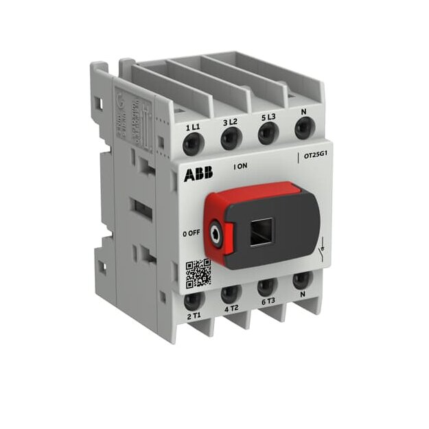 ABB OT25G1-4BQN2 Lasttrennschalter OT Plus 25 A Baugröße G1 4-polig inkl. Griff 1SCA163430R1001