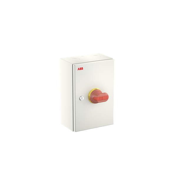 ABB OTL100GA4M Wartungsschalter 4-polig 415V AC23 100A 55kW mit rot-gelbem Griff 1SCA164328R1001