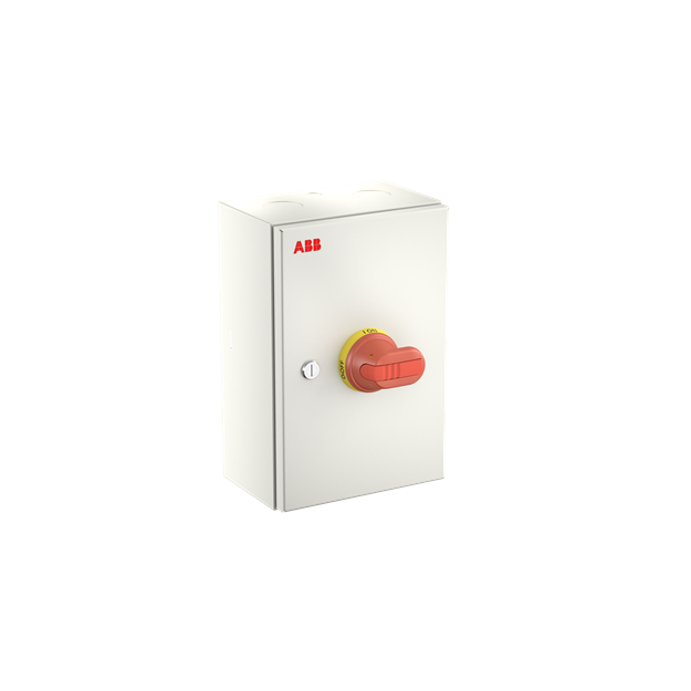 ABB OTL63GA6M Wartungsschalter 6-polig 415V AC23 63A 30kW mit rot-gelbem Griff 1SCA164305R1001