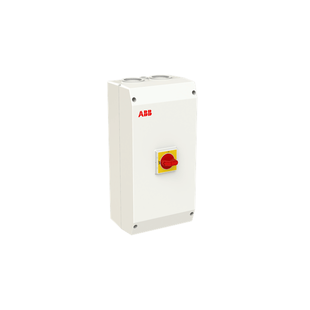 ABB OTE100GA3M EMV-Wartungsschalter 3-polig 415V AC23 100A 55kW mit rot-gelbem Griff 1SCA164288R1001