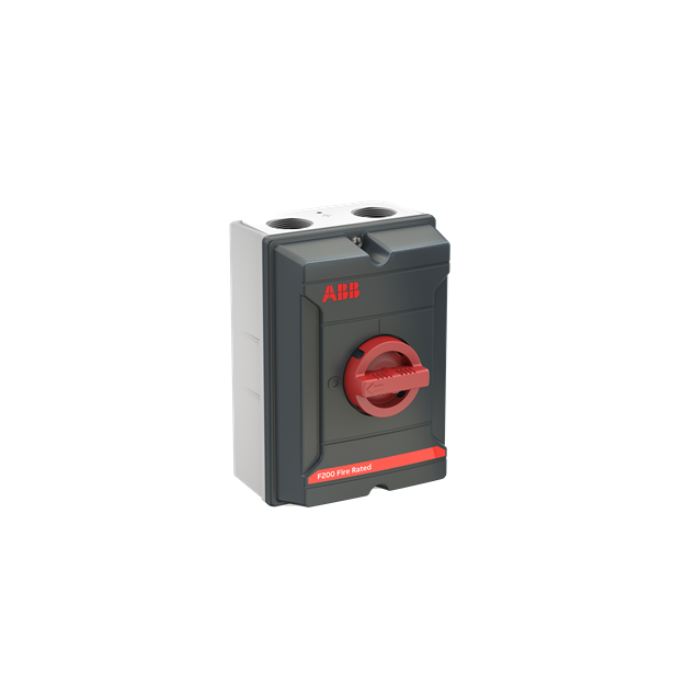 ABB OKA63GS3RF2 F200 EMV-Wartungsschalter 3-polig 415V AC23 63A 30kW mit rotem Griff 1SCA164388R1001