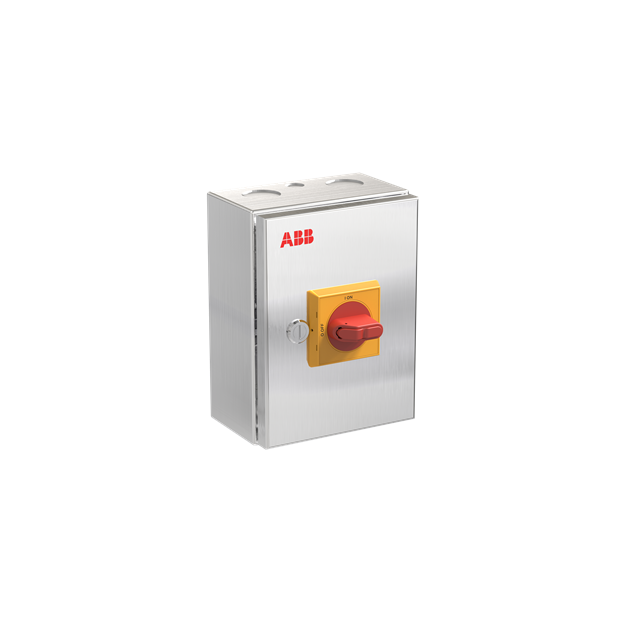 ABB OTR63GA3M Wartungsschalter 3-polig 415V AC23 63A 30kW mit rot-gelbem Griff 1SCA164345R1001
