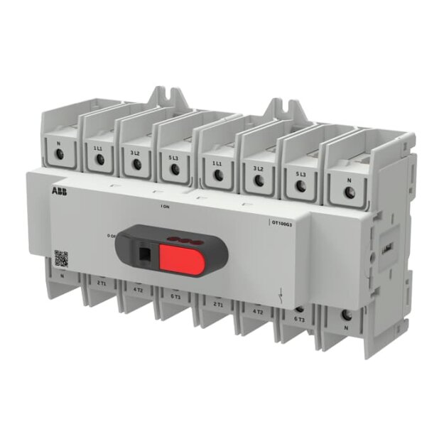 ABB OT100G3-8BS Lasttrennschalter OT Plus 100 A Baugröße G3 8-polig DIN-Montage 1SCA162668R1001