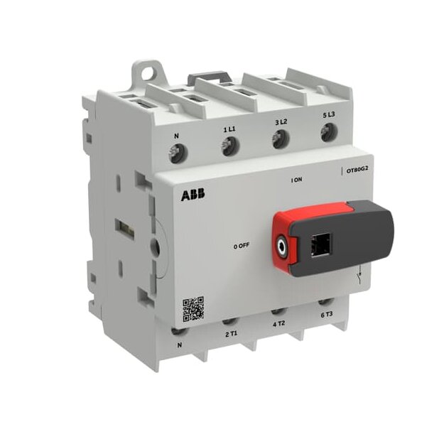 ABB OT80G2-4BSN1 Lasttrennschalter OT Plus 80 A Baugröße G2 3-polig Türmontage 1SCA162560R1001