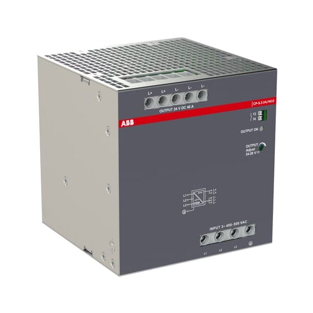 ABB CP-S.3 24/40.0 Netzteil In:3x400-500VAC Out:DC 24V/40A 1SVR340867R1000