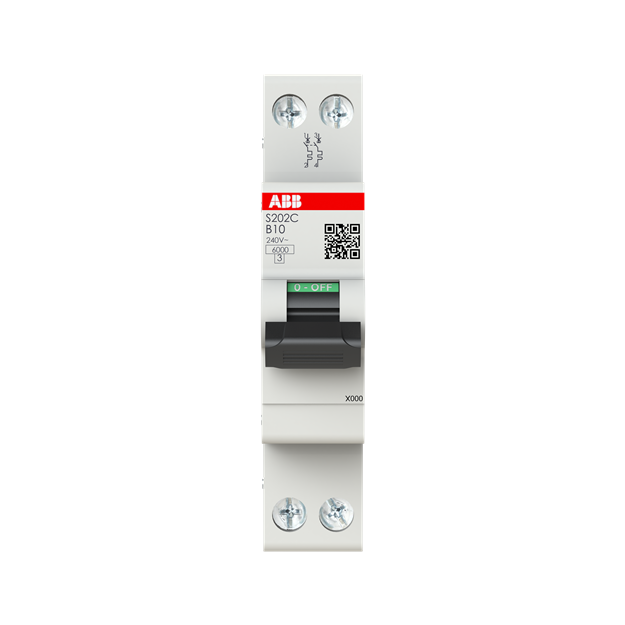 ABB S202C-B10 Sicherungsautomat 2P - 10 A - B(230 V) 6 kA 2CSS252420R0105