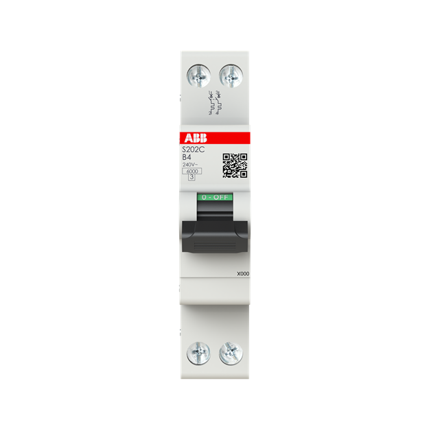 ABB S202C-B4 Sicherungsautomat 2P - 4 A - B(230 V) 6 kA 2CSS252420R0045