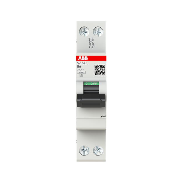 ABB S202C-B6 Sicherungsautomat 2P - 6 A - B(230 V) 6 kA 2CSS252420R0065