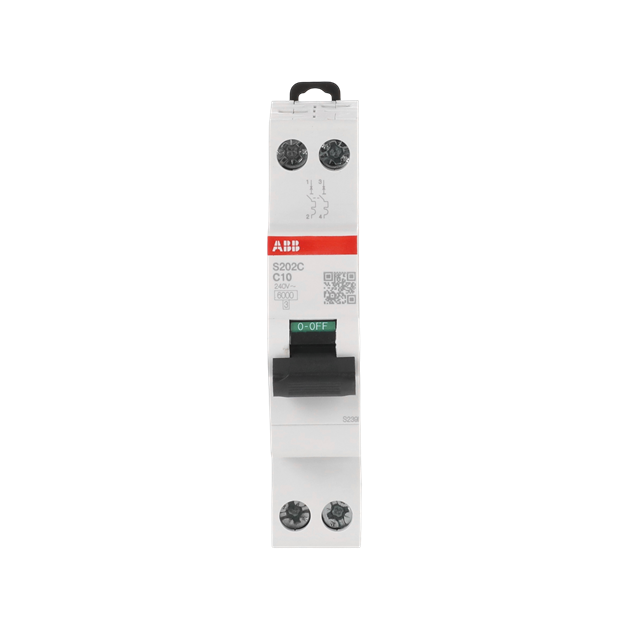 ABB S202C-C10 Sicherungsautomat 2P - 10 A - C(230 V) 6 kA 2CSS252420R0104