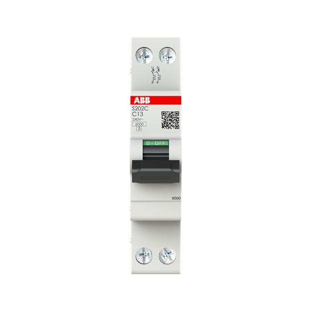 ABB S202C-C13 Sicherungsautomat 2P - 13 A - C(230 V) 6 kA 2CSS252420R0134
