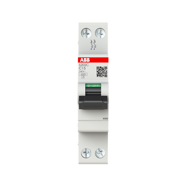 ABB S202C-C15 Sicherungsautomat 2P - 15 A - C(230 V) 6 kA 2CSS252420R0154