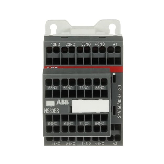 ABB NS80ES-20 Hilfsschütz 24V 50/60Hz 8S Federzuganschluss 1SBH101004R2080