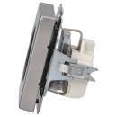 B-WARE Busch-Jaeger 23 EUCB-866 SCHUKO®-Steckdoseneinsatz Safety+ Shutter mit Schraubklemmen 2CKA002013A5478 Edelstahl