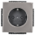 B-WARE Busch-Jaeger 23 EUCB-866 SCHUKO®-Steckdoseneinsatz Safety+ Shutter mit Schraubklemmen 2CKA002013A5478 Edelstahl