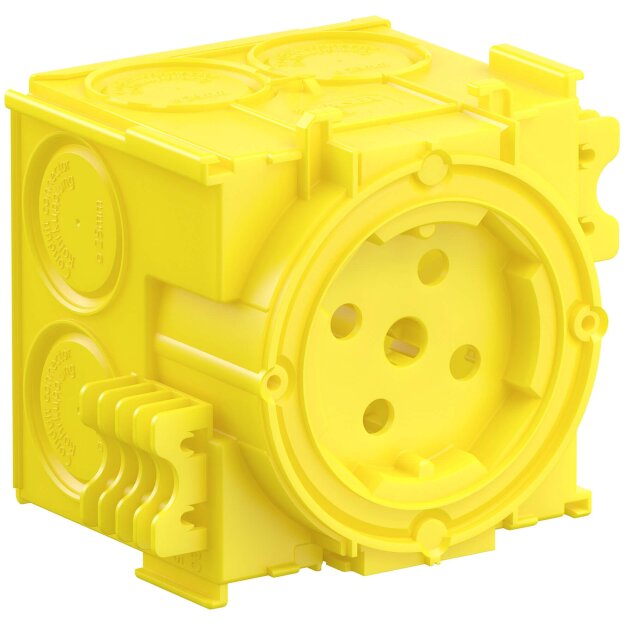 Kaiser 1263-03 Betonbau Geräte-Verbindungsdose 68,5 mm Befestigung Haftmagnet Ø 40 mm 4 Schraubdome 2 Spreizkrallenfelder
