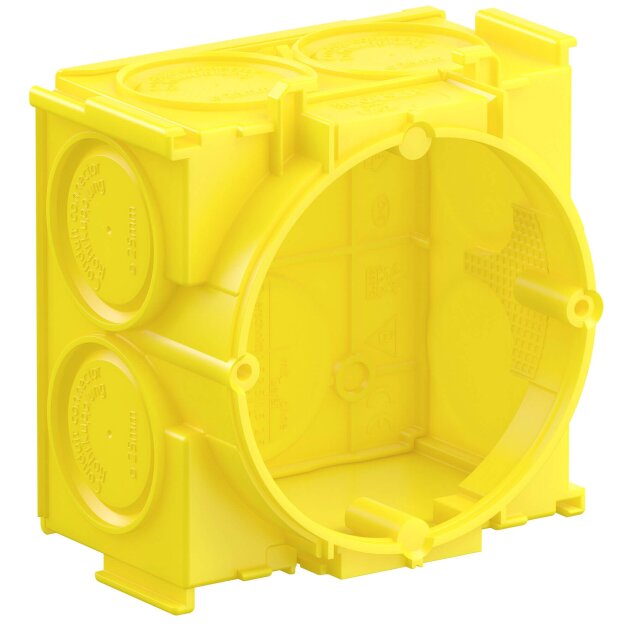 Kaiser 1262-02 Betonbau Geräte-Verbindungsdose 48,5 mm Befestigung Haftmagnet Ø 60 mm 4 Schraubdome 2 Spreizkrallenfelder