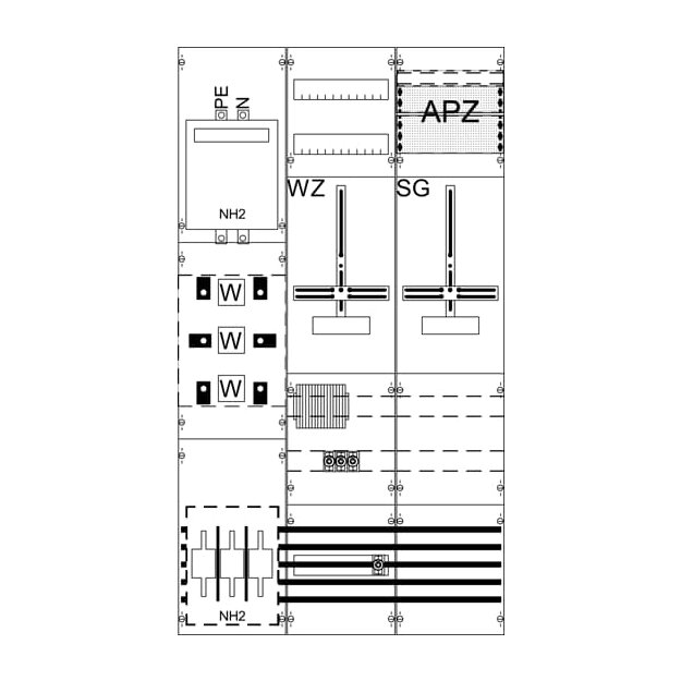 Striebel 2CPX056225R9999 M+W Feld kpl. 9RE/3FB WF39KN43UT
