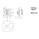Mennekes 11332F Anbaudose SCHUKO 16A2p+PE 230V IP54