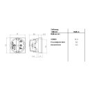 Mennekes 11685K Anbaudose 16A2p+PE 230V IP20