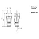 Mennekes 152092 Stecker SCHUKO 16A2p+PE 230V IP54