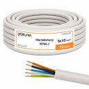 Mantelleitung NYM-J 5x10 mm² 10m Ring Grau 5-adrig...