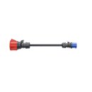go-e Adapterset auf Haushaltsstecker 22 kW Blau Rot CH-04-07