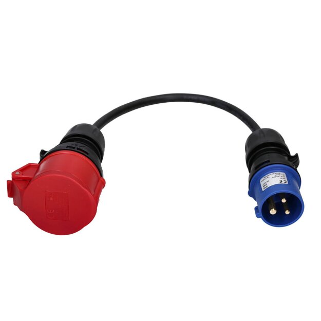 go-e Ladekabel Adapter 11 kW auf CEE blau 16 A CH-04-31
