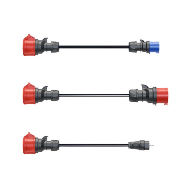 go-e Haushaltsstecker Set 11kW Blau Rot CH-04-33