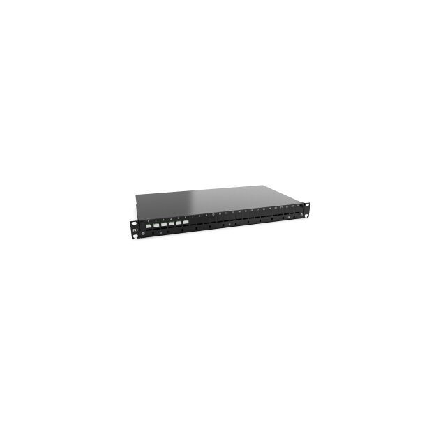 Rutenbeck 228130906 BasicLine-Keystone Spleissbox ausziehbar 19/1HE 6xSC OS2 APC Grün Grade B