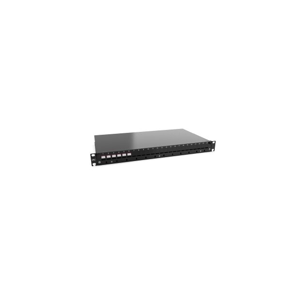 Rutenbeck 228130606 BasicLine-Keystone Spleissbox ausziehbar 19/1HE 6xSC OM4 Erika Grade B