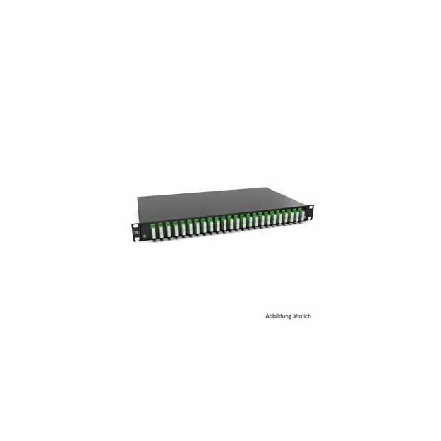 Rutenbeck 228030912-01 Spleissbox ausziehbar 19/1HE 12xSC-D OS2 APC Grün Grade B