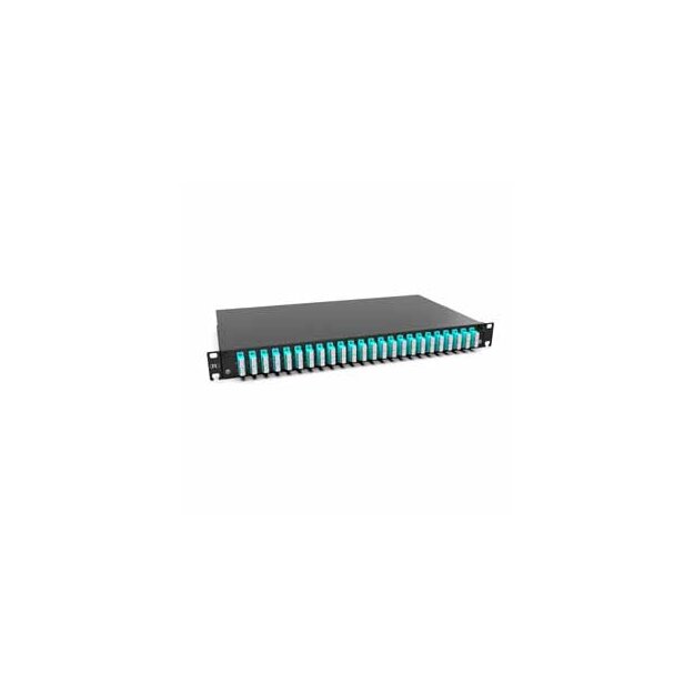 Rutenbeck 228030524-01 Spleissbox ausziehbar 19/1HE 24xSC-D OM3 Aqua Grade B