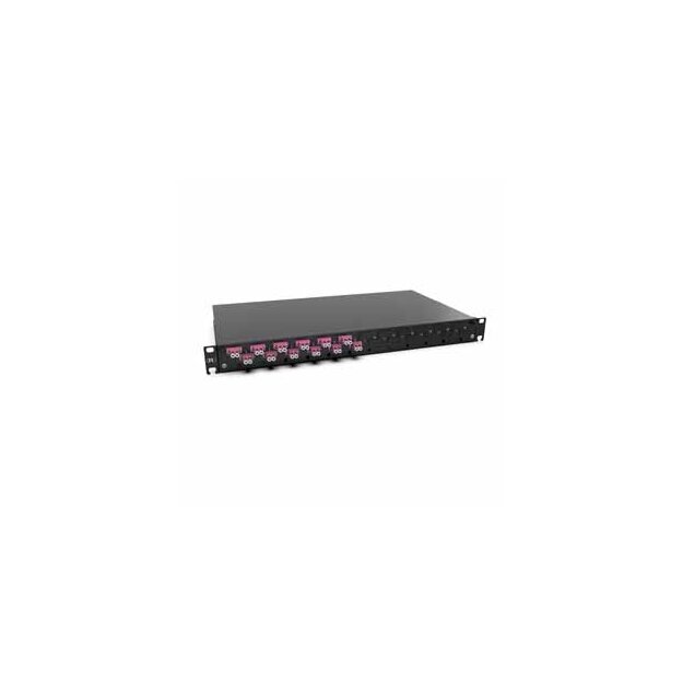 Rutenbeck 228030112-01 Spleissbox ausziehbar 19/1HE 12xLC-D OM4 Erika Grade B