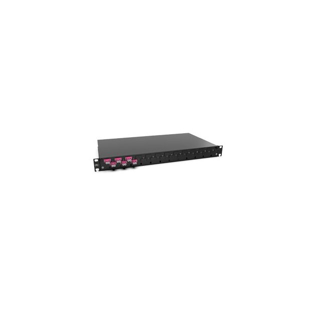 Rutenbeck 228030106-01 Spleissbox ausziehbar 19/1HE 6xLC-D OM4 Erika Grade B
