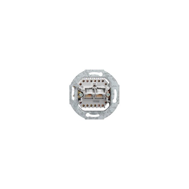 Rutenbeck 22510407 TeLAN-100 UAE-Anschlussdose für 2 Datenendgeräte mit Metalltragring mit Spreizkrallen,