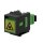 Rutenbeck 228180900 SC Keystone Modul SM OS2 APC (Grün) mit Shutter Schwarz
