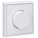 Jung Serie LS Komplett-Set Alpinweiß: 1730DD Drehdimmer Standard LED + LS1740WW Abdeckung mit Drehknopf + LS981WW Rahmen 1-fach