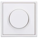 Jung Serie LS Komplett-Set Alpinweiß: 1730DD Drehdimmer Standard LED + LS1740WW Abdeckung mit Drehknopf + LS981WW Rahmen 1-fach