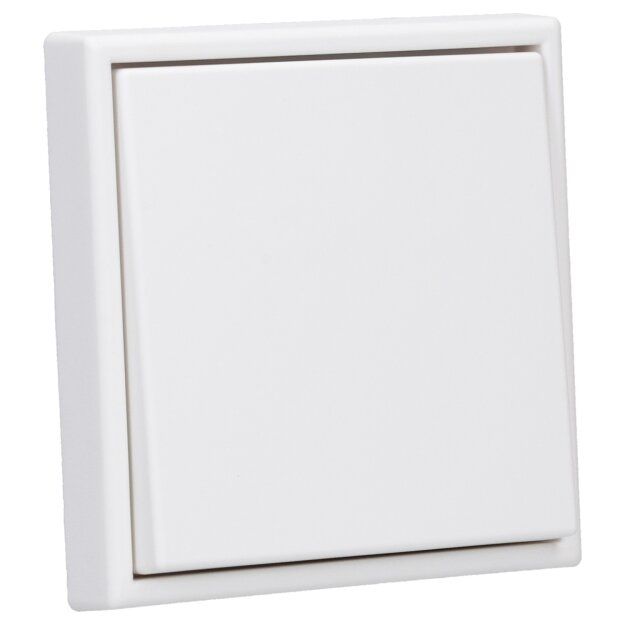 Jung Serie LS Komplett-Set Alpinweiß: 1710DE Tastdimmer Standard LED + LS1700WW Steuertaste Standard + LS981WW Rahmen 1-fach