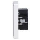 Jung Serie LS Komplett-Set Alpinweiß: TRDLS1790WW Raumtemperaturregler mit Display Standard + LS981WW Rahmen 1-fach