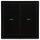 Jung Serie LS Komplett-Set Schwarz:  539VU Jalousie-Wippschalter + LS995PSW Wippe f. Jalousie-Schalter/-Taster + LS981SW Rahmen 1-fach