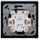 Jung Serie LS Komplett-Set Schwarz: 509VU Jalousie-Taster, Schalter + LS995PSW Wippe f. Jalousie-Schalter/-Taster + LS981SW Rahmen 1-fach