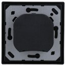 Jung Serie LS Komplett-Set Schwarz: RTR230 Raumthermostat (Öffner) 230 V + LS1749BFSW Abdeckung für Raumtemperaturregler + LS981SW Rahmen 1-fach