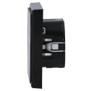 Jung Serie LS Komplett-Set Schwarz: Jung TRDLS1790SW Raumtemperaturregler mit Display Standard + LS981SW Rahmen 1-fach